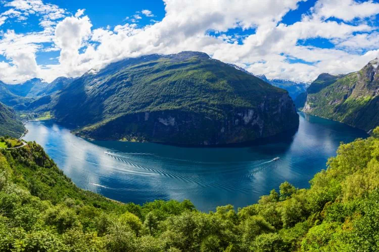 Fjord de Geiranger en Norvège