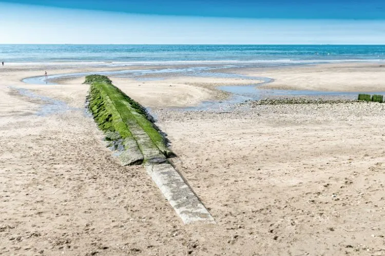 Plage de sable fin à Deauville