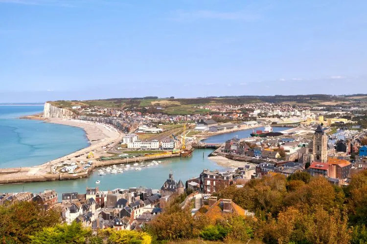 Vue d'ensemble sur Tréport.