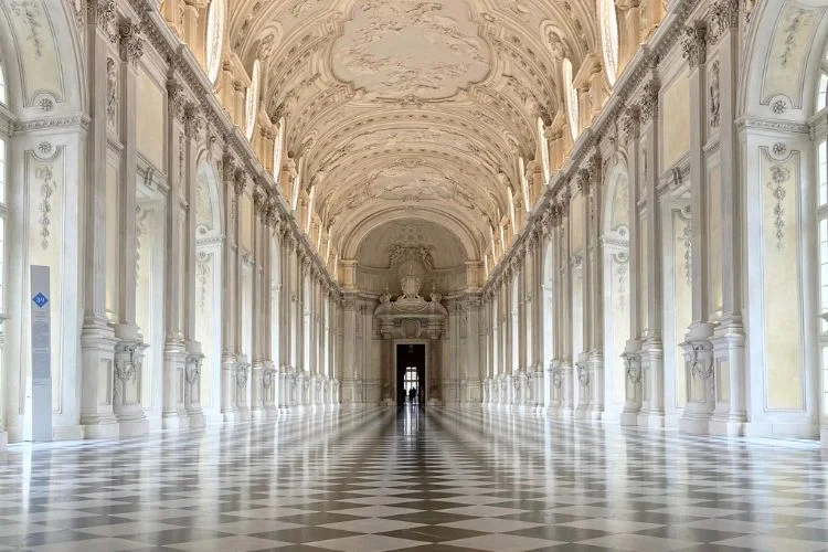 La grande galerie du Palais royal de Venaria.