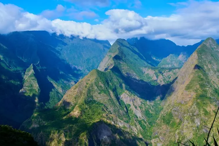 Le cirque Mafate à l'île de la Réunion