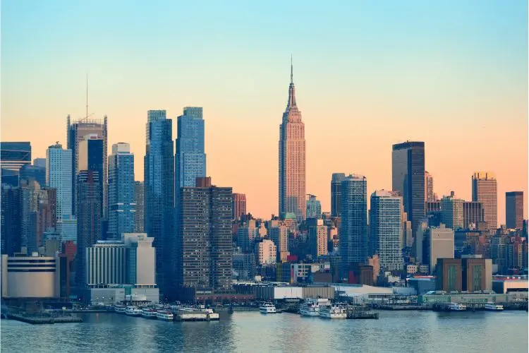 Vue panoramique sur New York