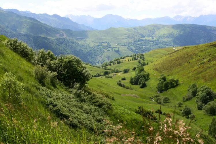 Un paysage proche du village de Luchon-Superbagnères