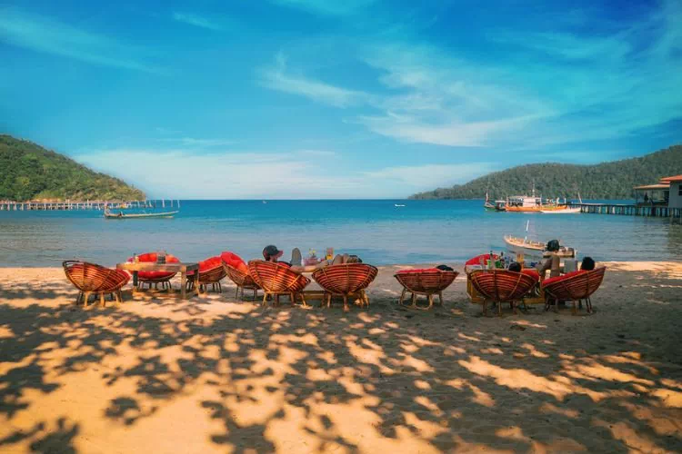 Hôtel au bord de la plage
