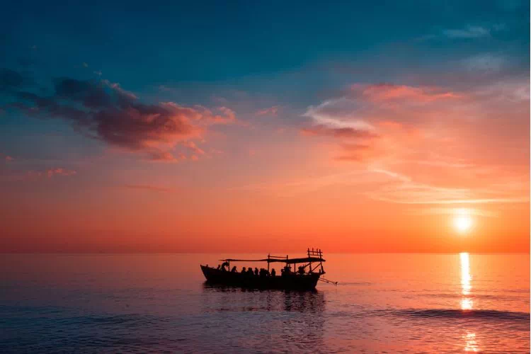 Coucher de soleil sur la Sunset Beach