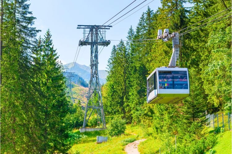 Funiculaire pour explorer la région de Zakopane