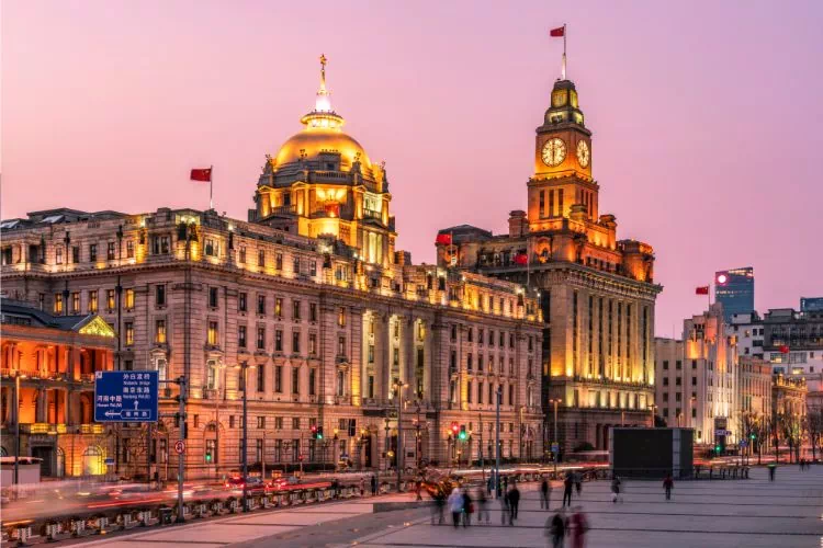 Boulevard Bund à Shanghai