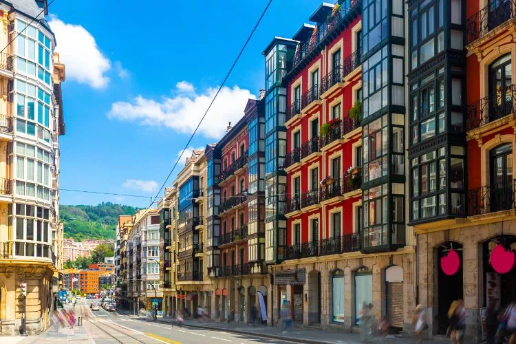 Rue pittoresque de Bilbao
