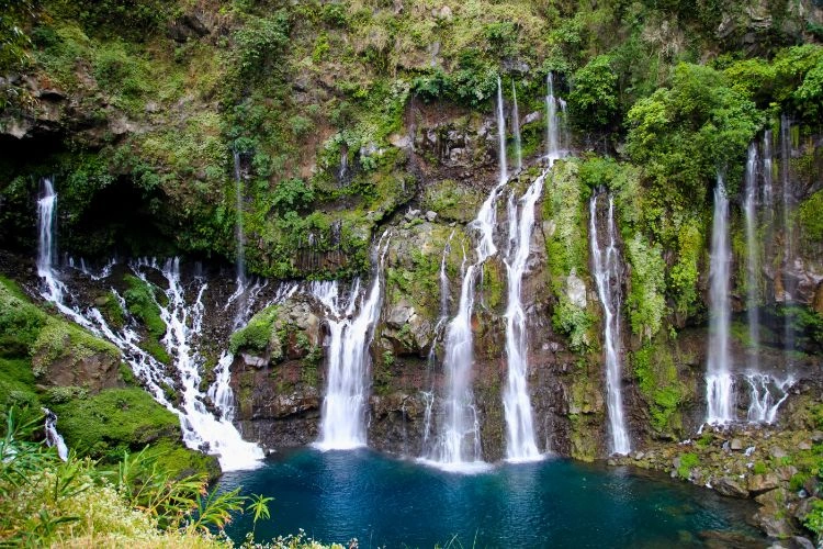 Cascade à l'île de la Réunion