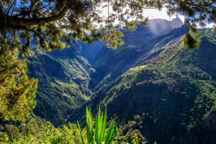 Vue sur les montagnes du cirque Cilaos