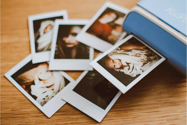 Photos imprimées avec une imprimante photo de poche